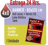 Banner Lona Vinílica 3mm 120x80 cm